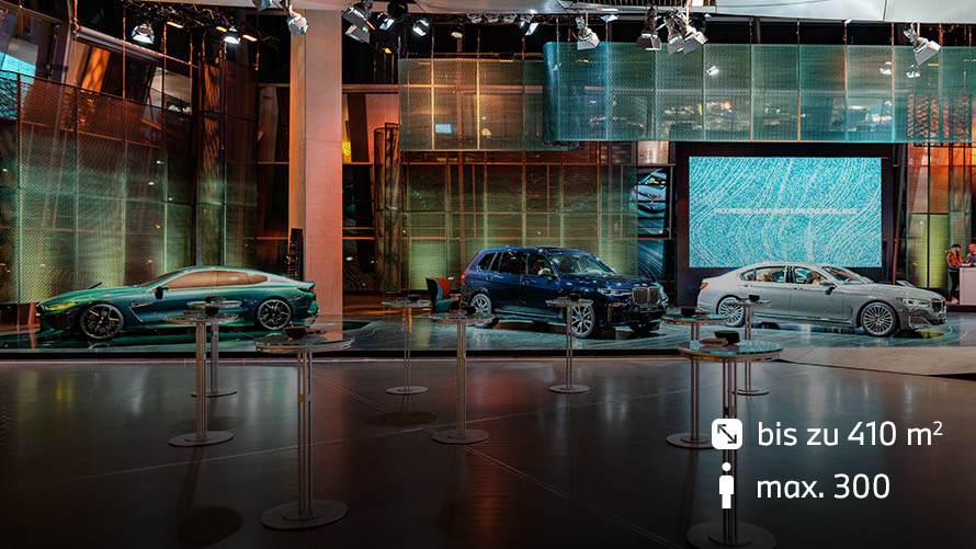 BMW Welt München Markenfläche der Progressive Luxury Modelle